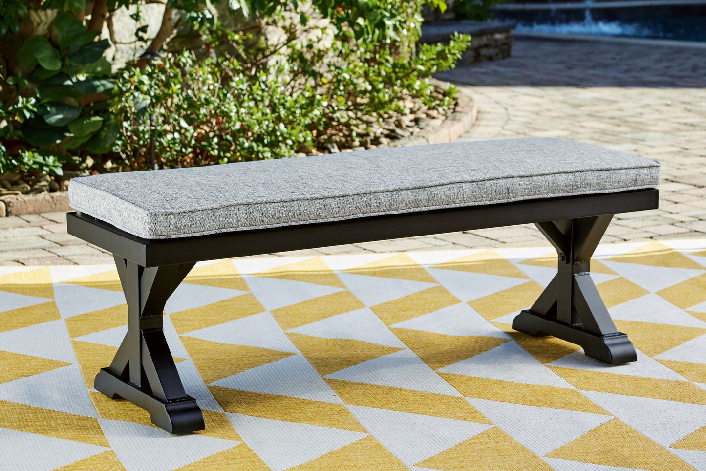 Beachcroft - Bench With Cushion - Hornell Furniture Outlet
