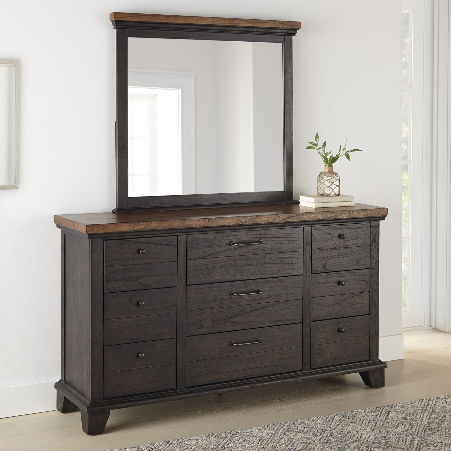 Bear Creek - Dresser And Mirror - Hornell Furniture Outlet