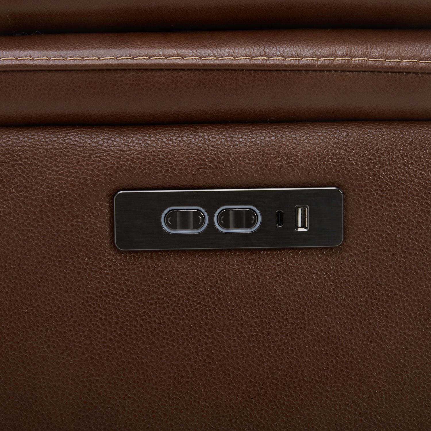 Caswell - Sofa P2 & ZG - Brown - Hornell Furniture Outlet