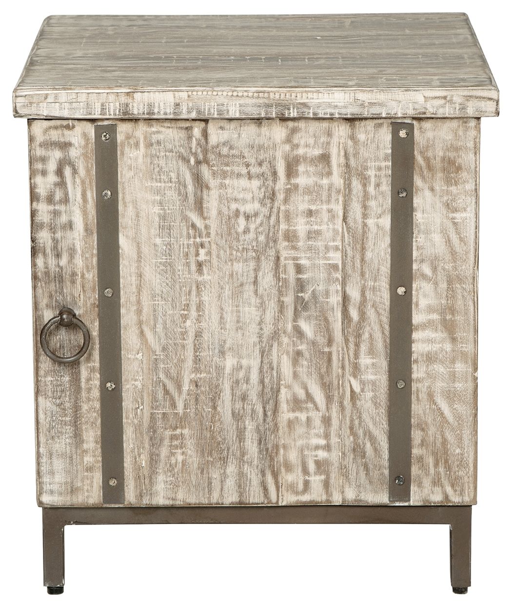 Laddford - Whitewash - Accent Cabinet - Shelf - Hornell Furniture Outlet