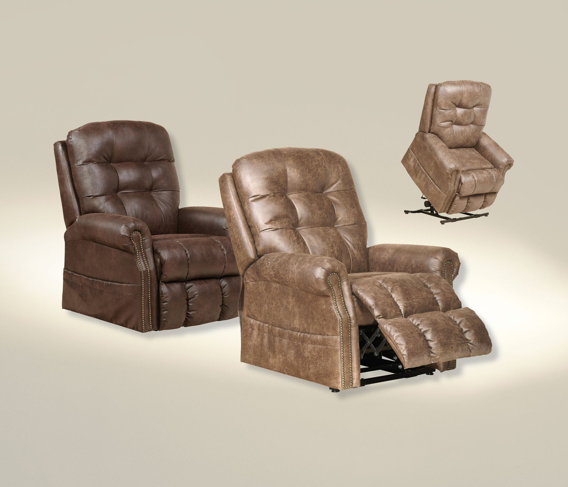 Ramsey - Power Lift Lay Flat Recliner With Heat & Massage - Hornell Furniture Outlet