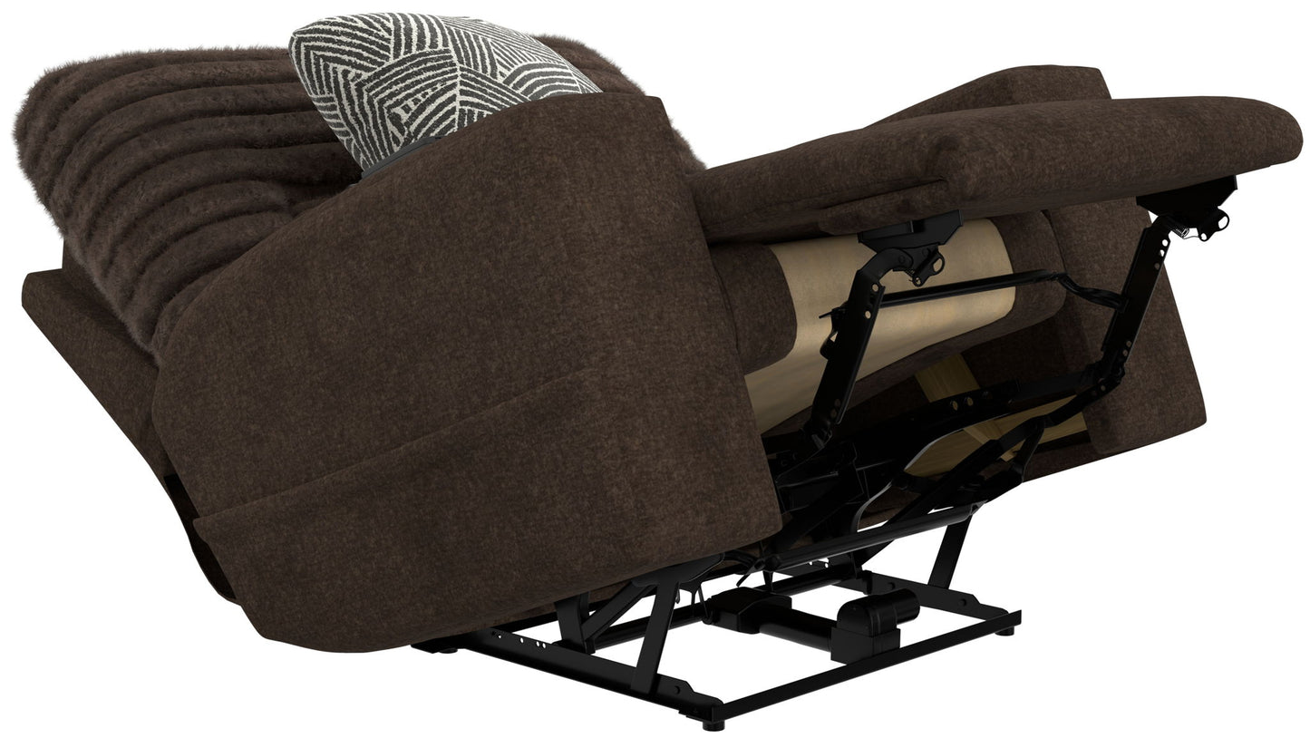 Zen - Power Recliner With CR3 Heat / Massage / Zero Gravity - Chocolate - Hornell Furniture Outlet