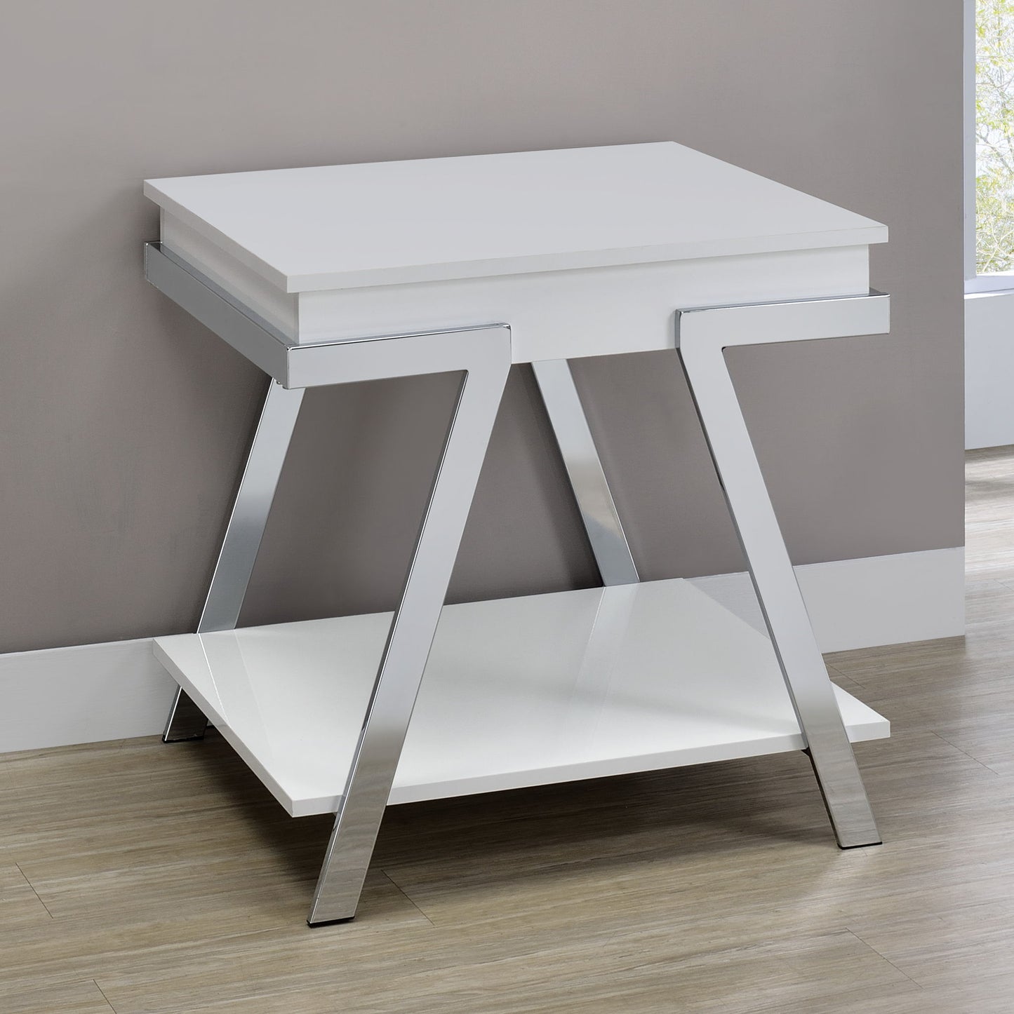 Zena - End Tables - White - Hornell Furniture Outlet