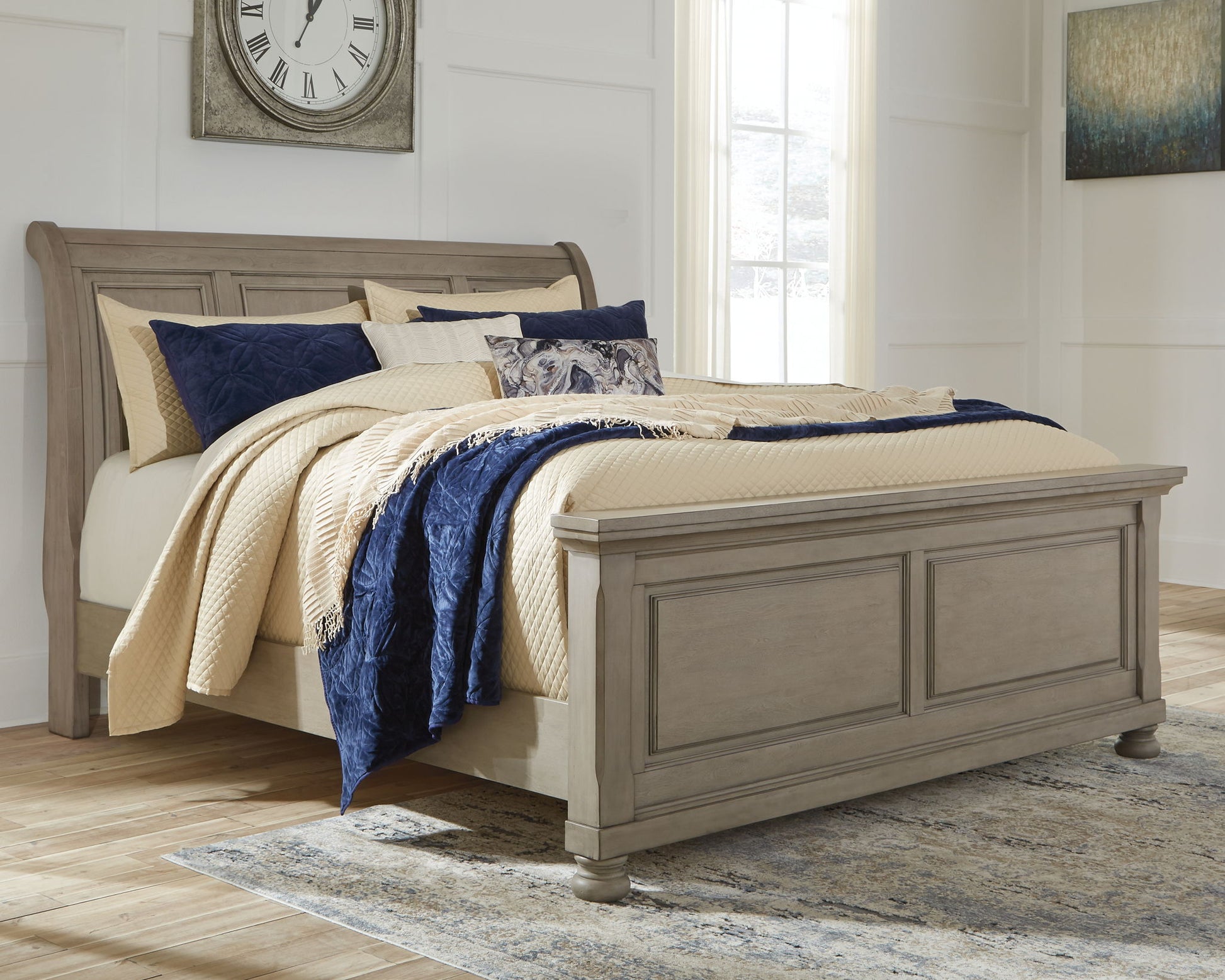 Lettner - Sleigh Bed Set - Hornell Furniture Outlet