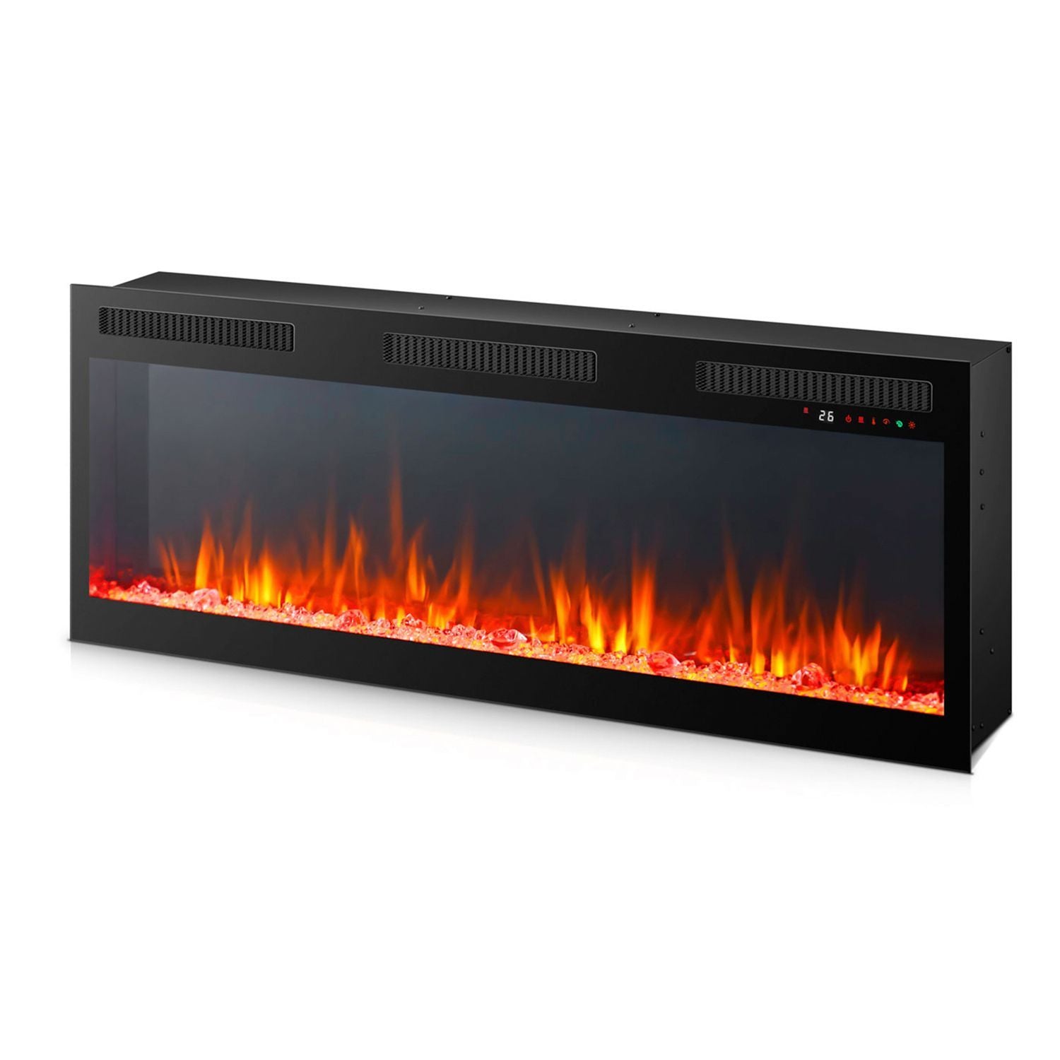 Fireplace TV Consoles - 50" Infinity Firebox - Black - Hornell Furniture Outlet