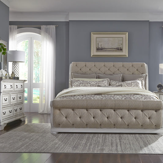 Abbey Park - Sleigh Bed, Dresser & Mirror - Hornell Furniture Outlet