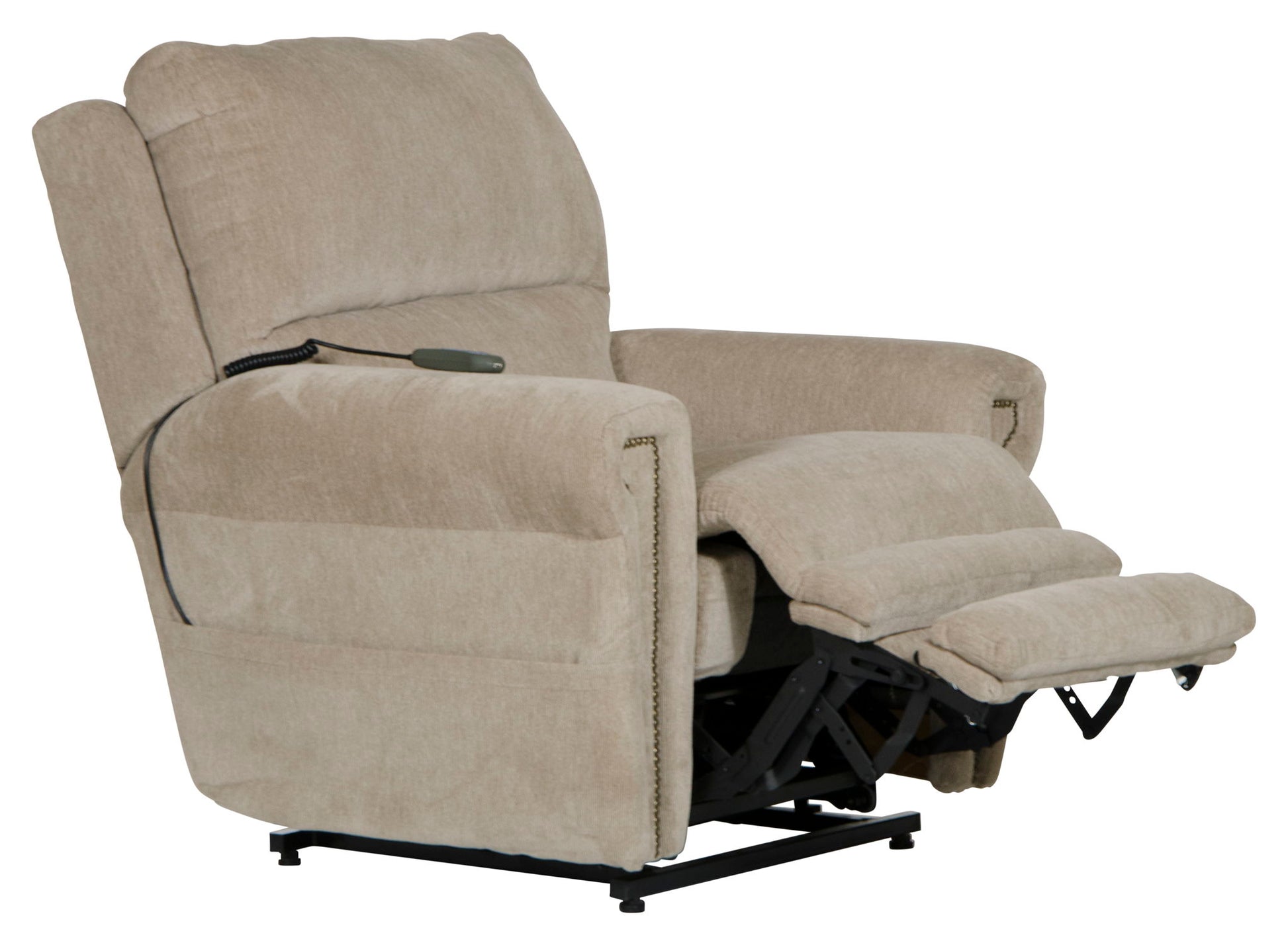 Warner - Power Headrest With Lumbar Power Lay Flat Recliner - Hornell Furniture Outlet