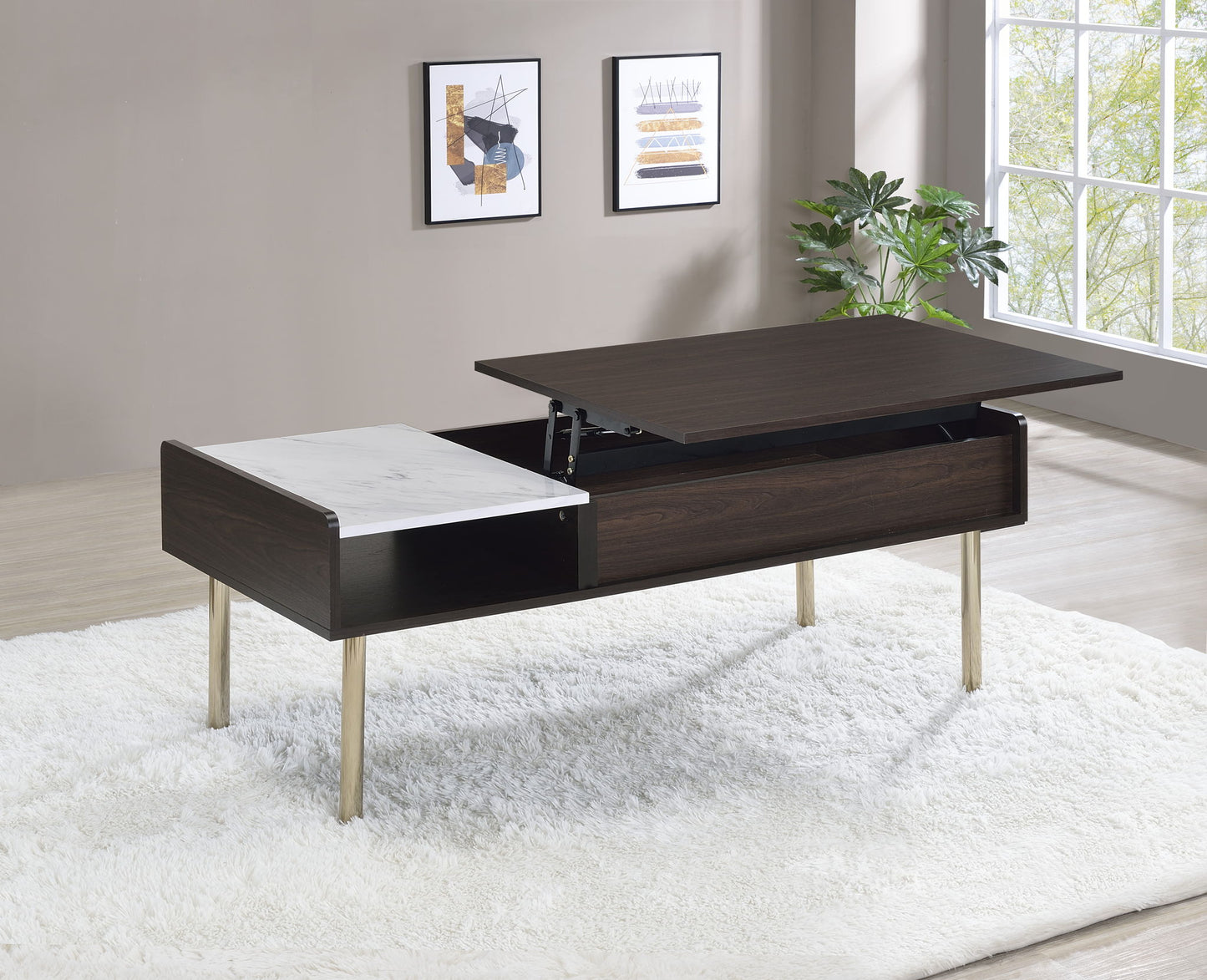 Carrie - 3 Piece Table Set - Brown - Hornell Furniture Outlet