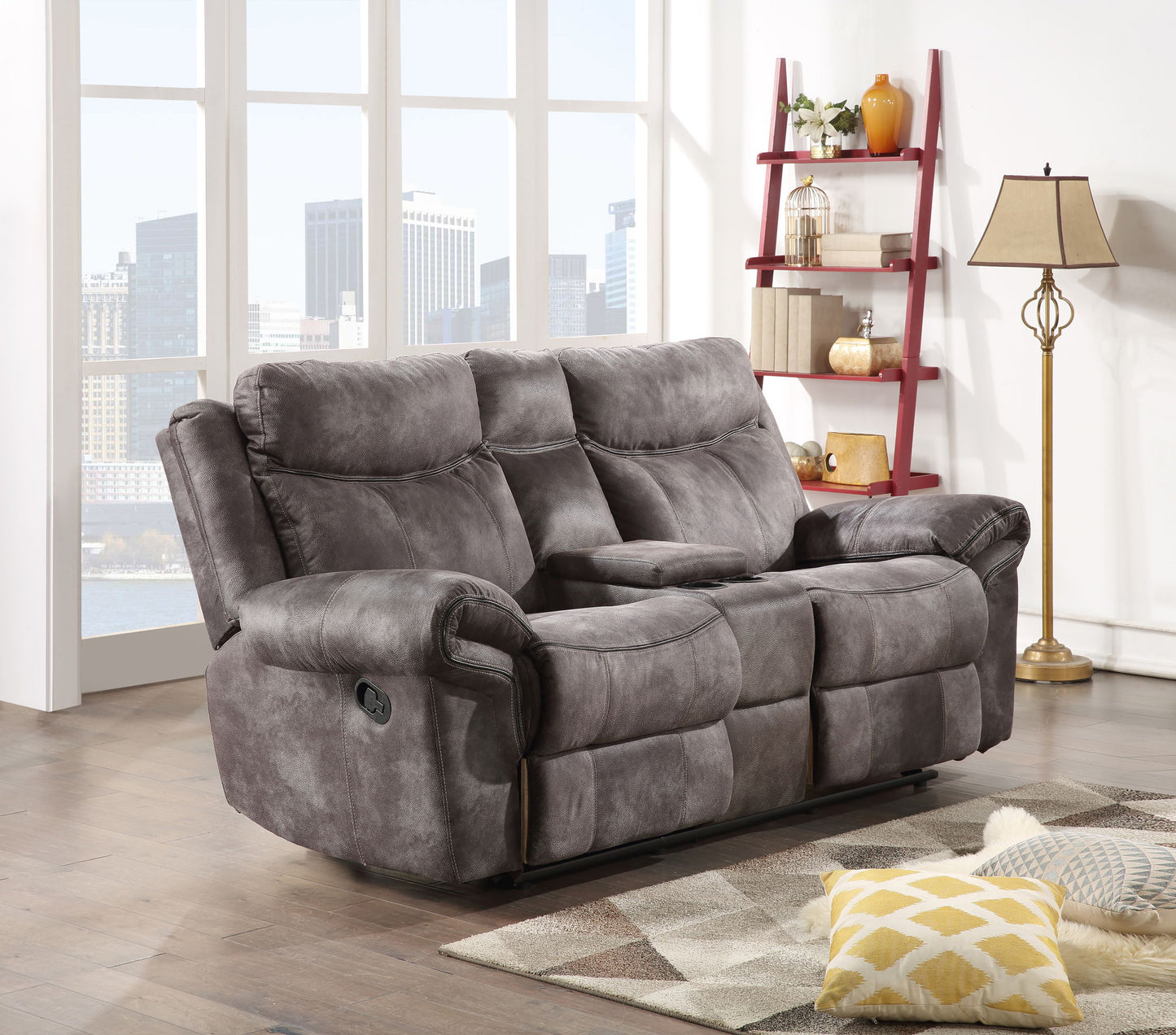 Nashville - Glider Recliner Console Loveseat - Hornell Furniture Outlet