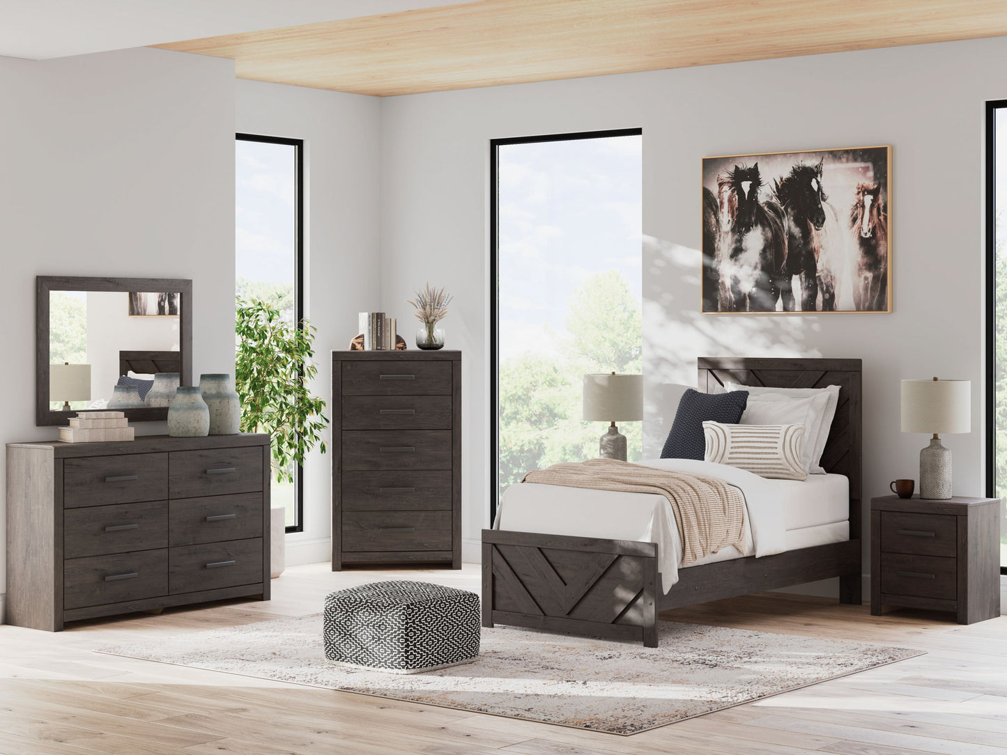 Prendonea - Panel Bedroom Set - Hornell Furniture Outlet