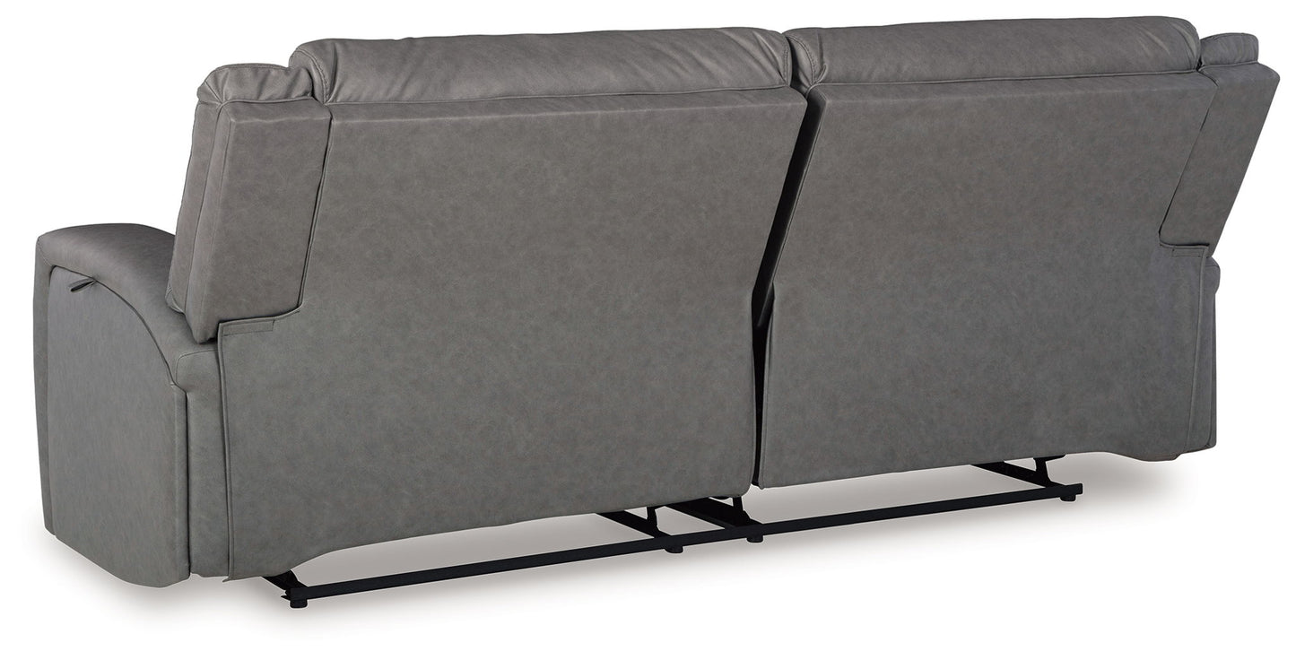 Brixworth - Slate - 2 Seat Reclining Sofa - Hornell Furniture Outlet