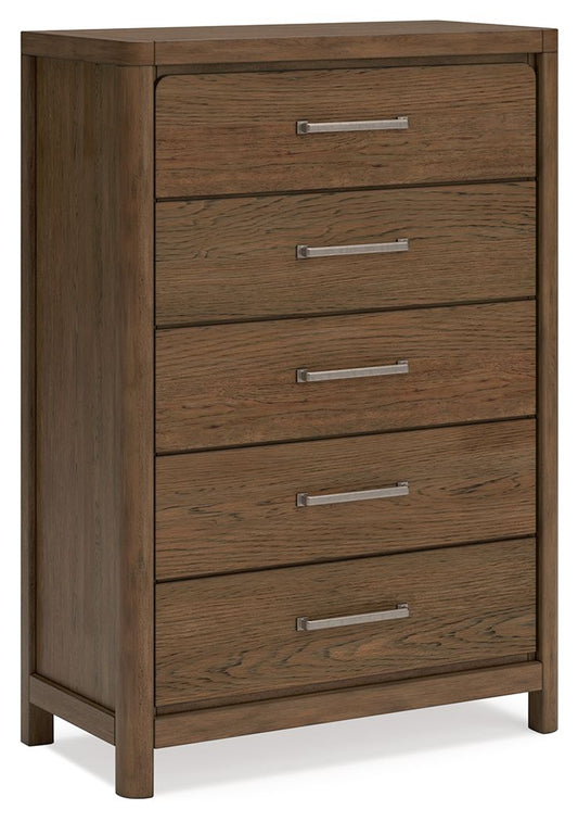 Cabalynn - Light Brown - Five Drawer Chest - Hornell Furniture Outlet