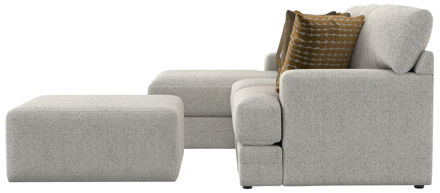 Tori - Sectional With Comfort Coil Seating, Cocktail Ottoman And Accent Pillows Included - Hornell Furniture Outlet