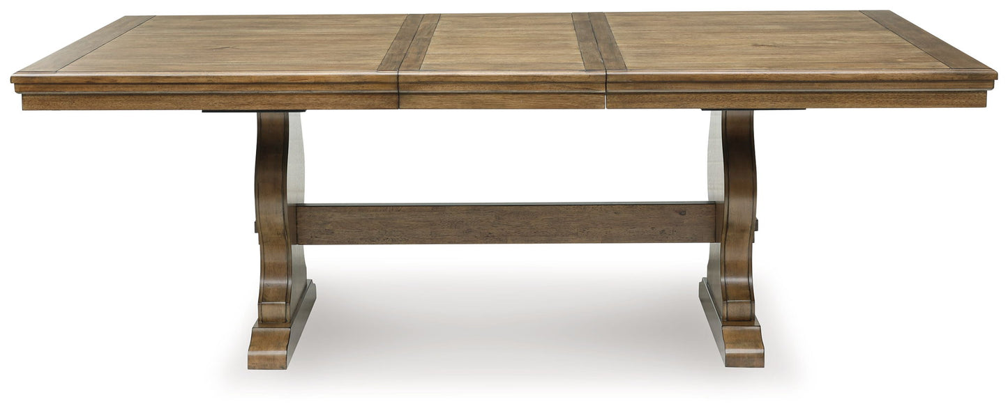 Sturlayne - Brown - Rectangular Dining Room Extension Table - Hornell Furniture Outlet