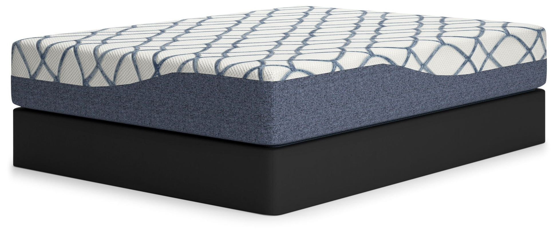 12 Inch Chime Elite 2.0 - White / Blue - California King Mattress - Hornell Furniture Outlet