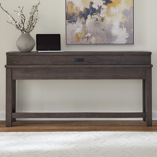 Cascade Falls - Console Bar Table - Satin Espresso - Hornell Furniture Outlet