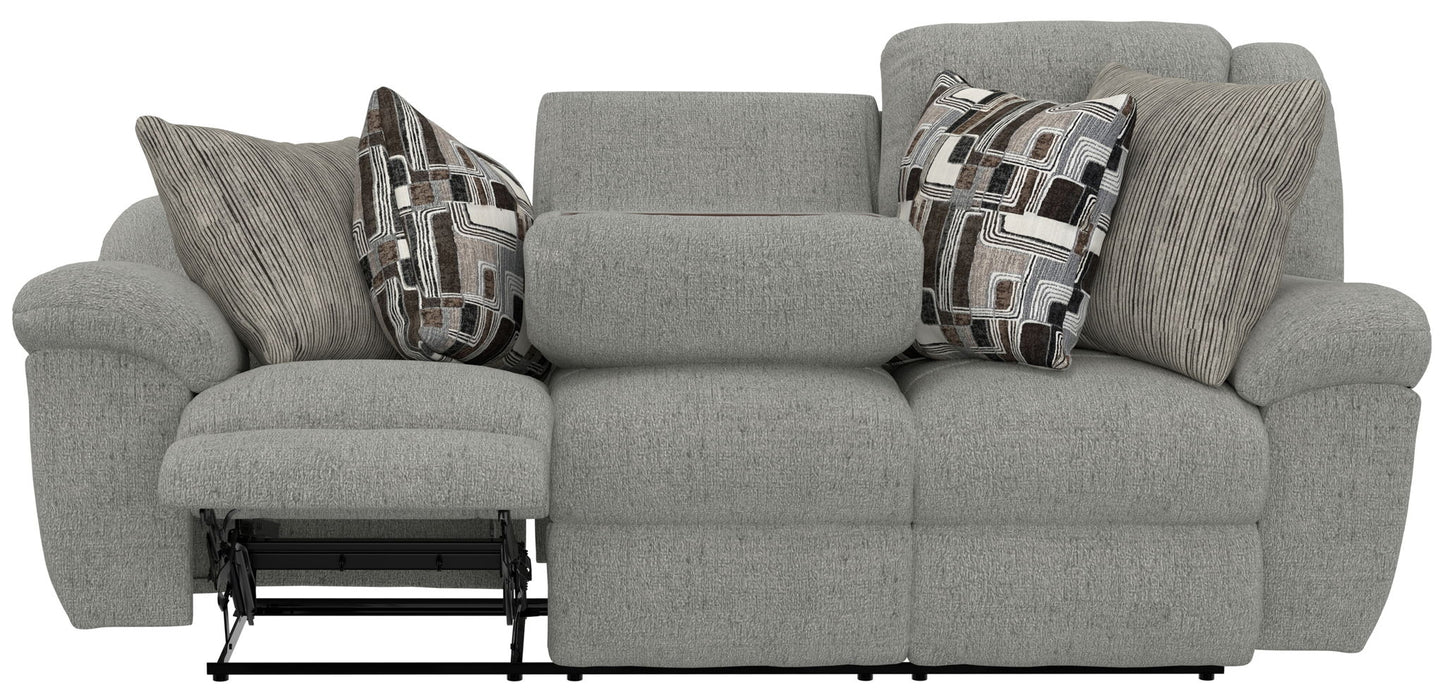 Trifecta - Sofa With 3 Recliners and Drop Down Table - Hornell Furniture Outlet