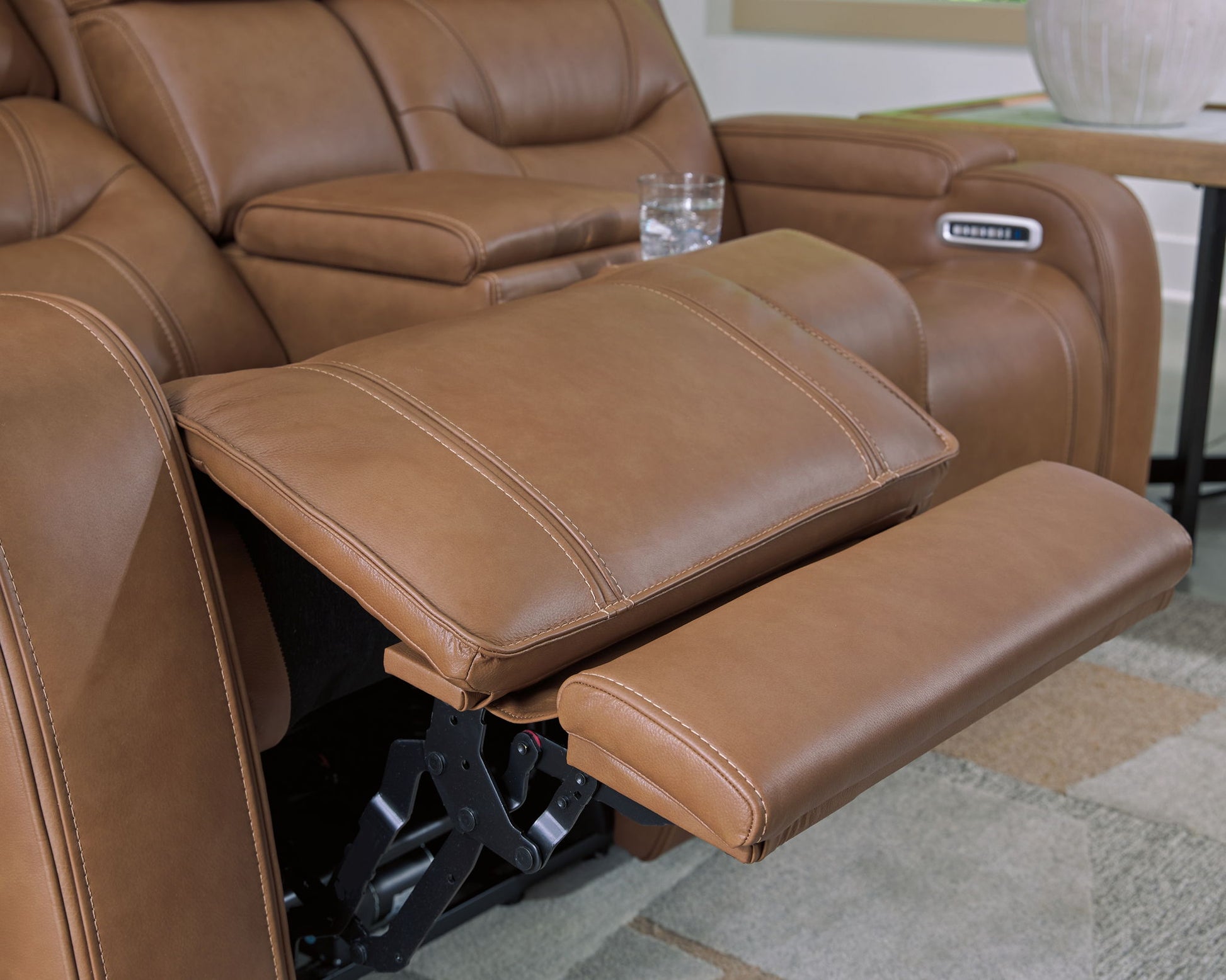 Knightington - Power Reclining Loveseat With Audio Seating - Hornell Furniture Outlet
