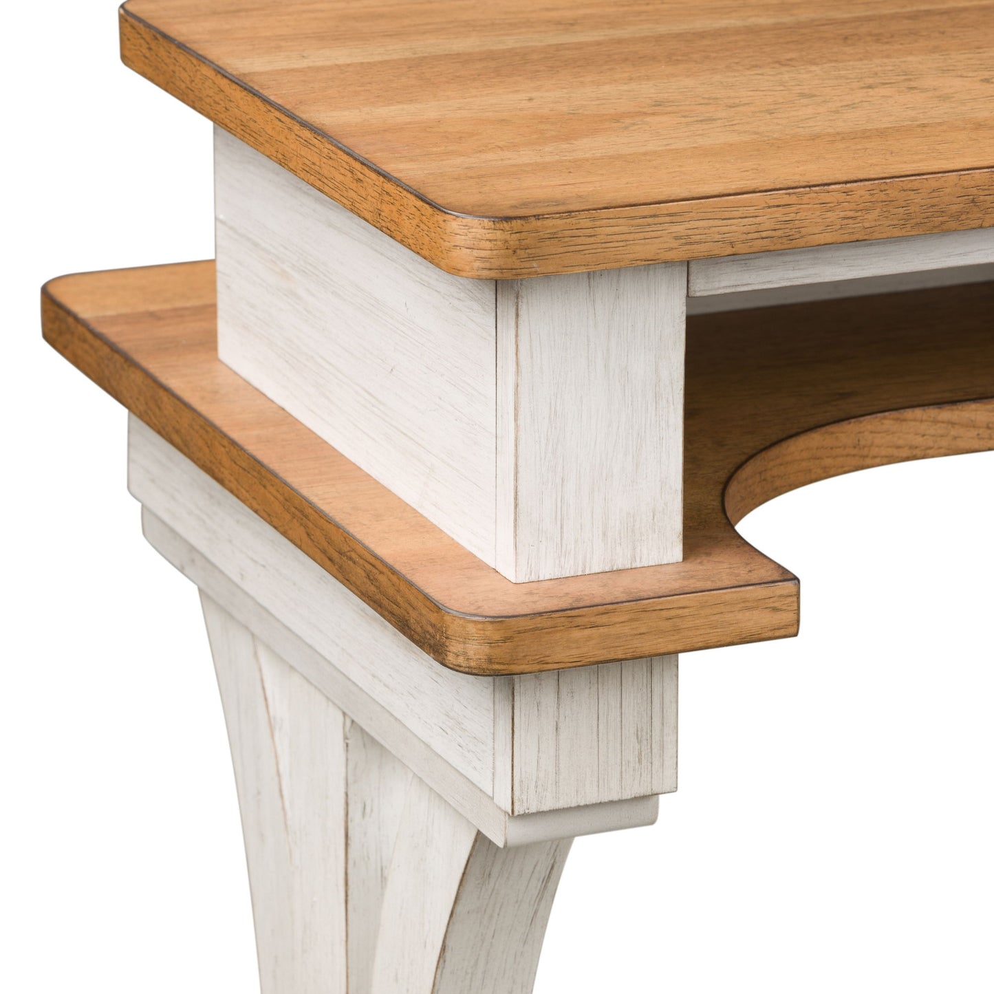 Farmhouse Reimagined - Console Bar Table - White - Hornell Furniture Outlet