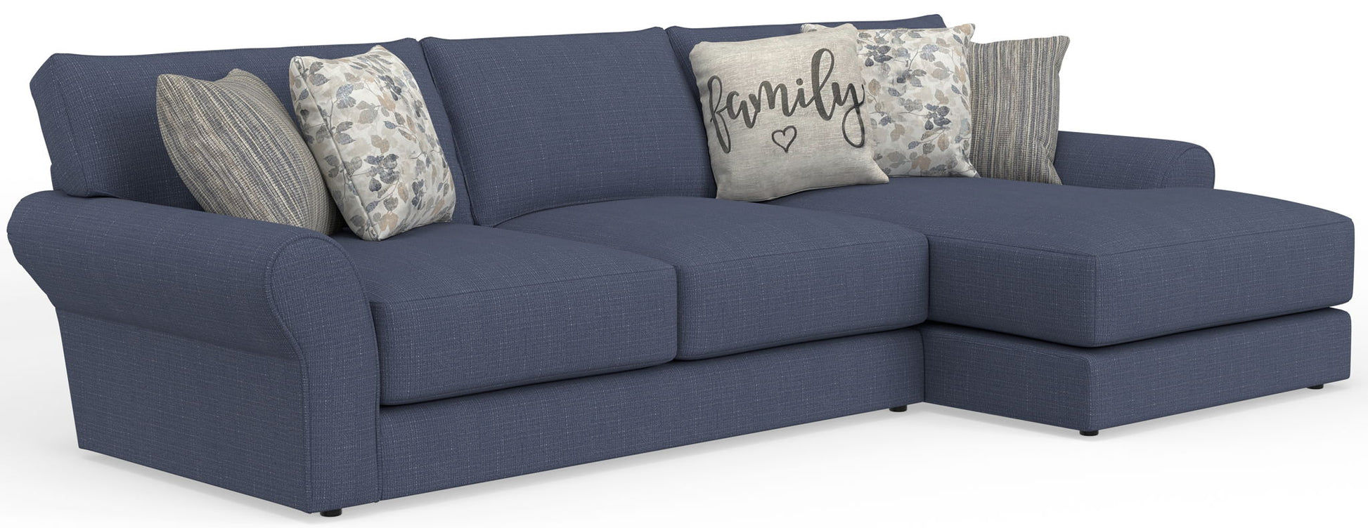 Cape May - Sofa Chaise With Comfort Coil Seating And 5 Accent Pillows Included - Hornell Furniture Outlet