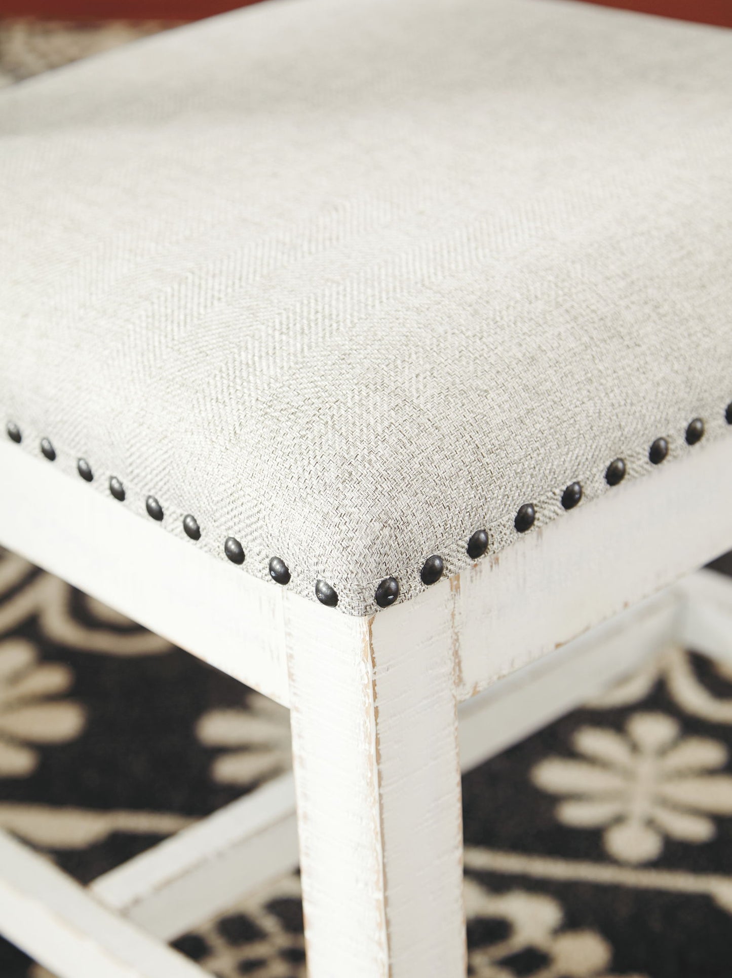 Valebeck - Beige / White - Dining UPH Side Chair (Set of 2) - Hornell Furniture Outlet