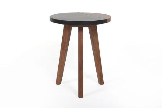 Caspian - Round Accent End Table - Brown - Hornell Furniture Outlet