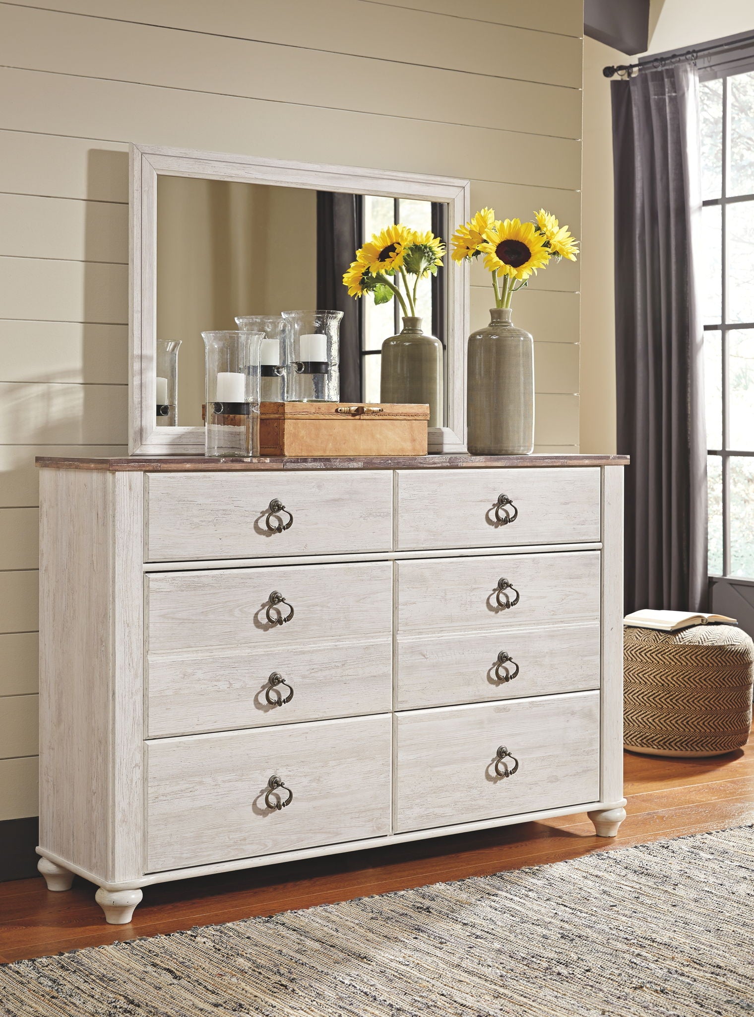 Willowton - Sleigh Bedroom Set - Hornell Furniture Outlet