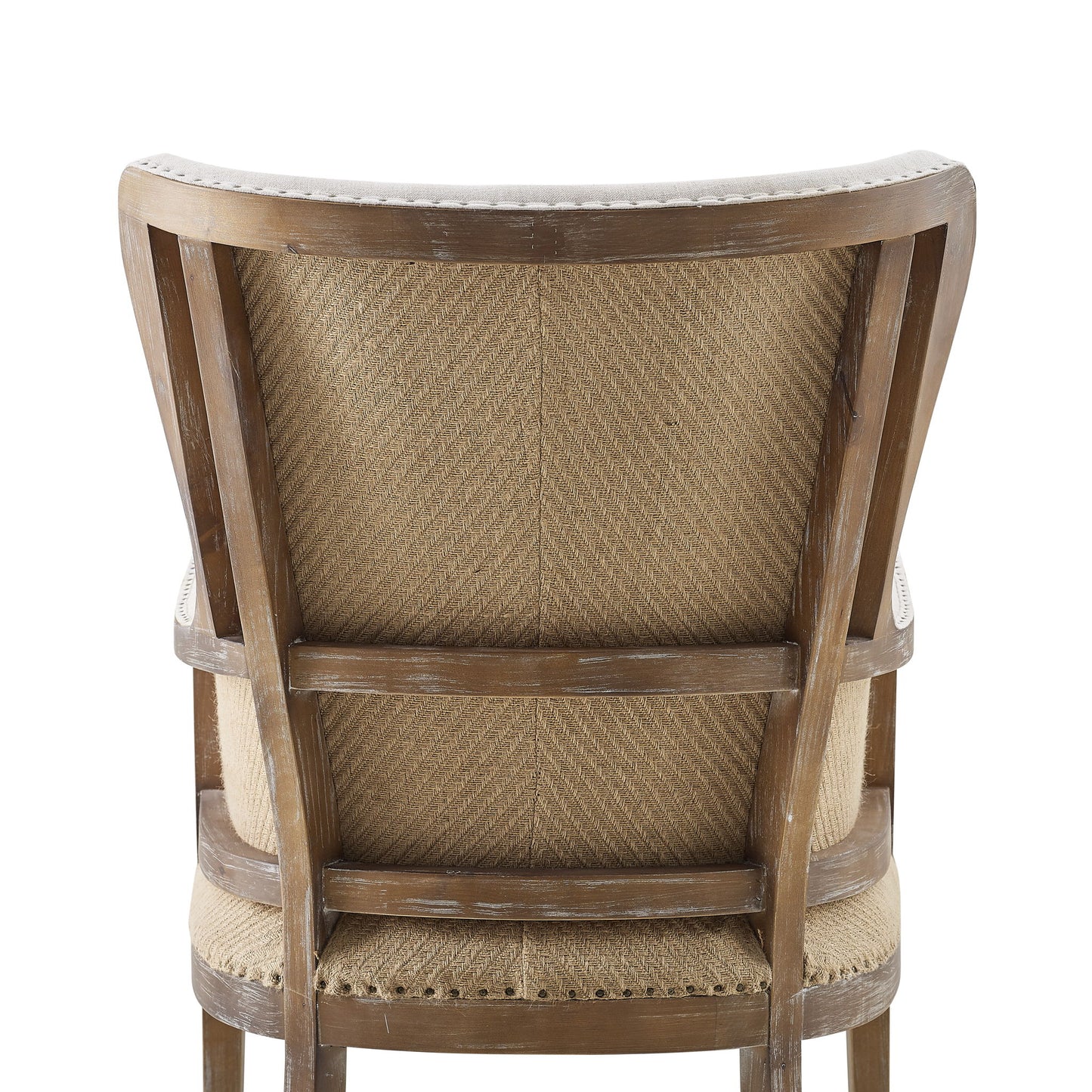 George - Wingback Accent Chair - Two Tone - Hornell Furniture Outlet
