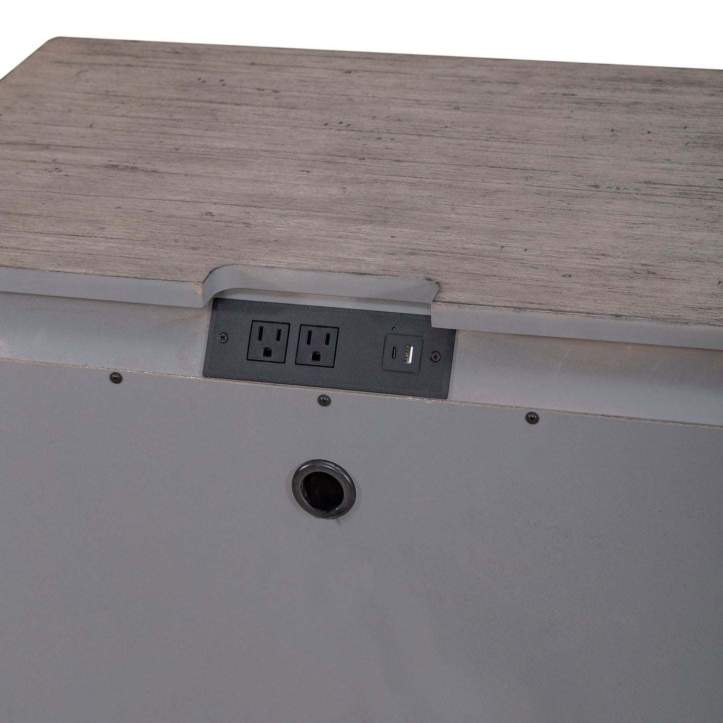 Big Valley - 2 Drawer Night Stand w/ Charging Station - Hornell Furniture Outlet