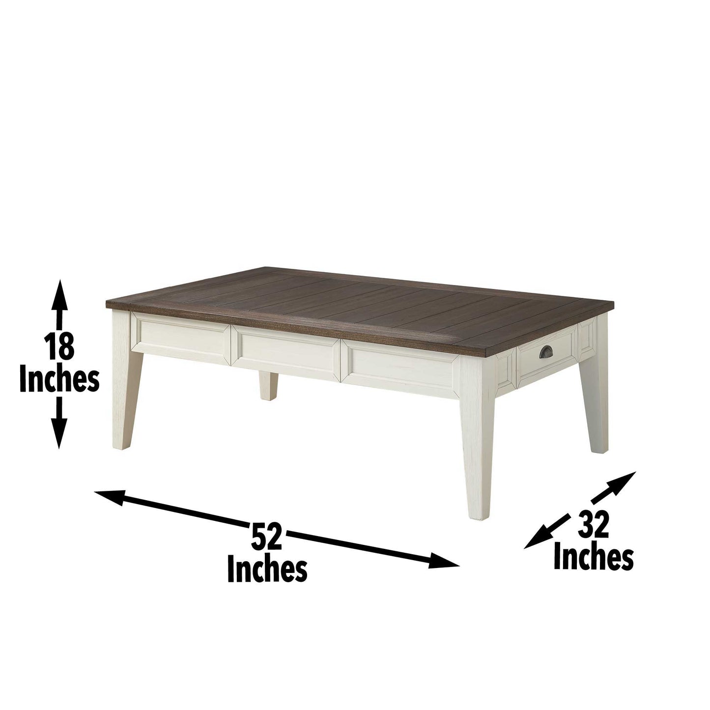 Cayla - Cocktail Table - Dark Oak - Hornell Furniture Outlet