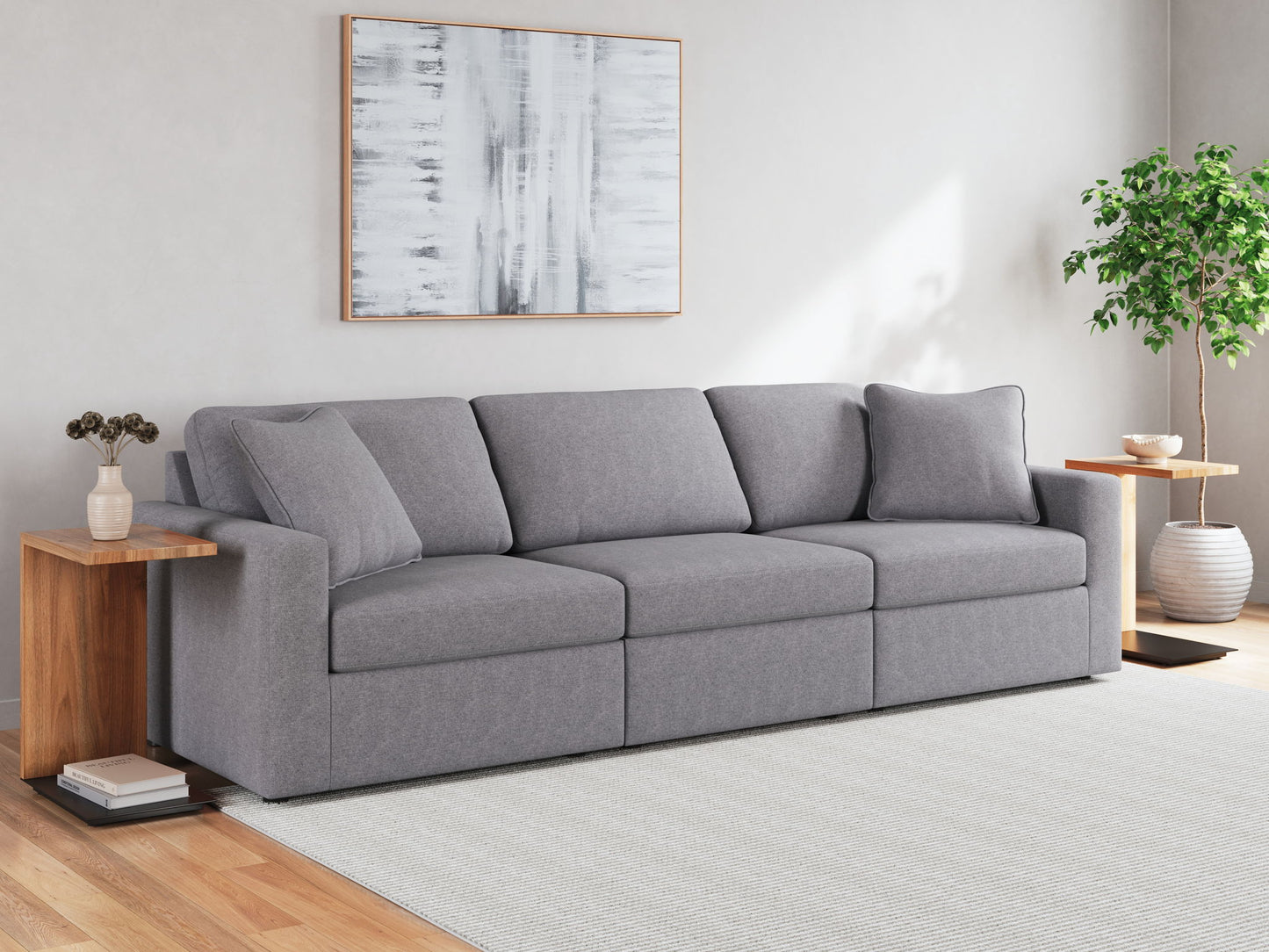 Modmax - Granite - Sectional - Hornell Furniture Outlet