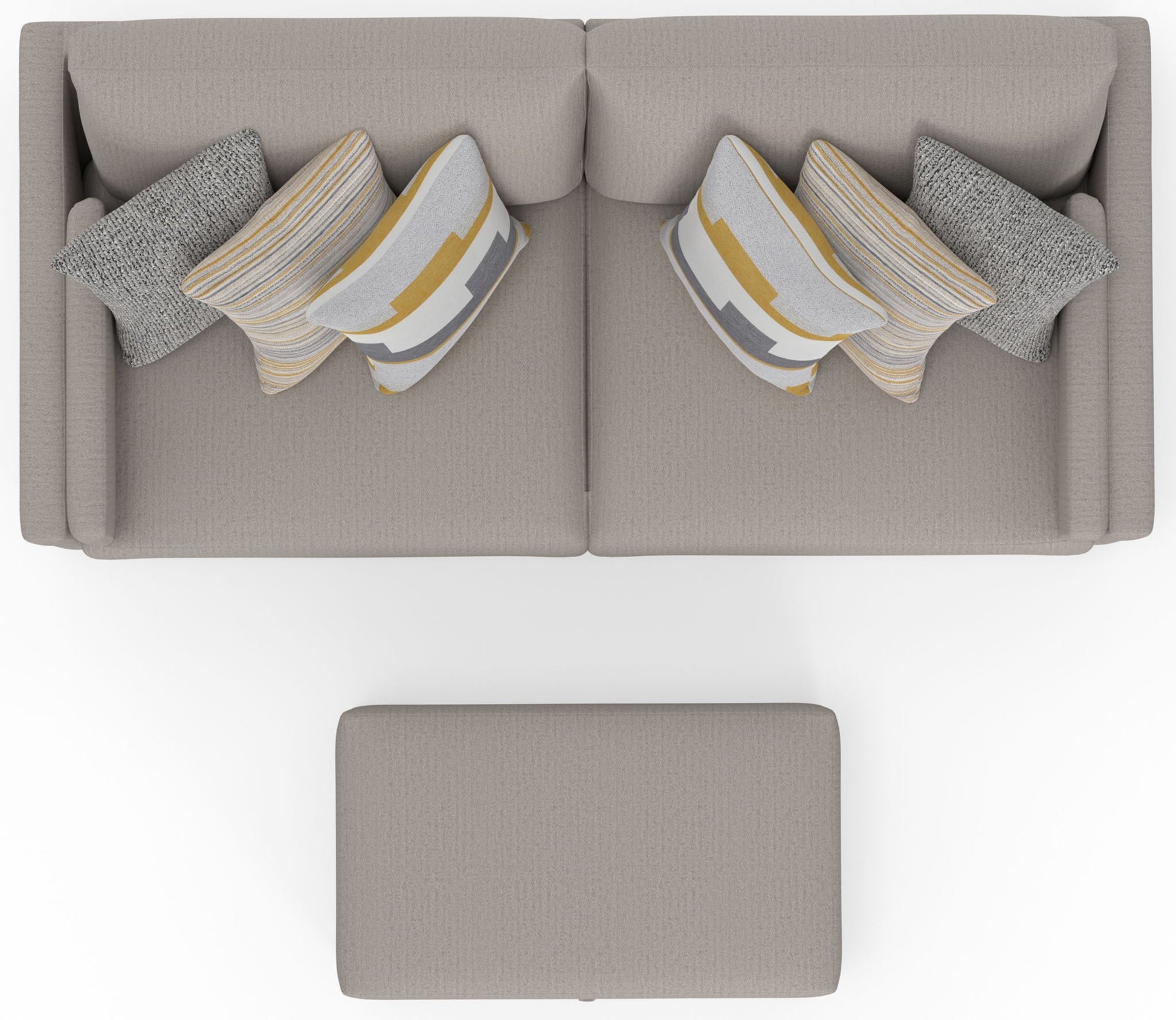 Trevor - Extra Deep Oversized Sofa With Included Storage Cocktail Ottoman - Hornell Furniture Outlet