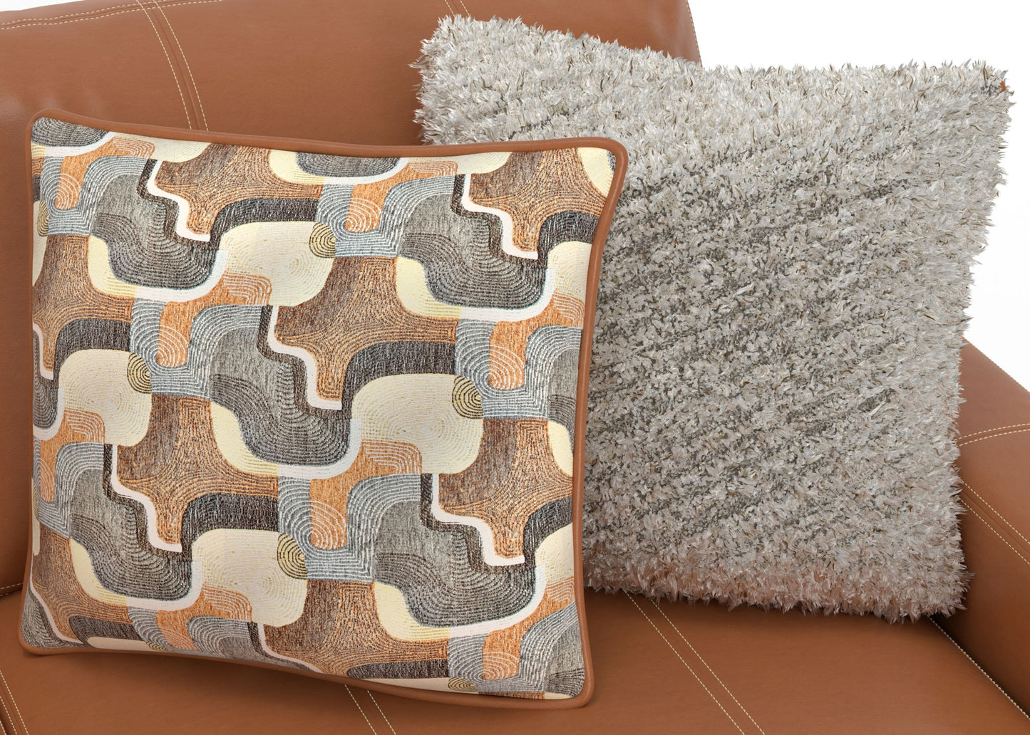 Minori - Italian Leather Sofa / Chaise And Cocktail Ottoman - Hornell Furniture Outlet
