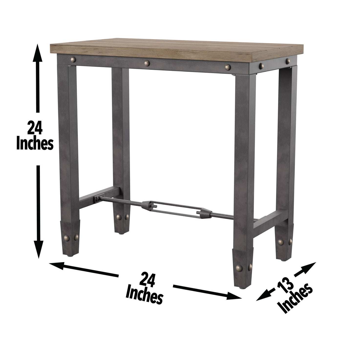 Jersey - Chairside End Table - Brown - Hornell Furniture Outlet