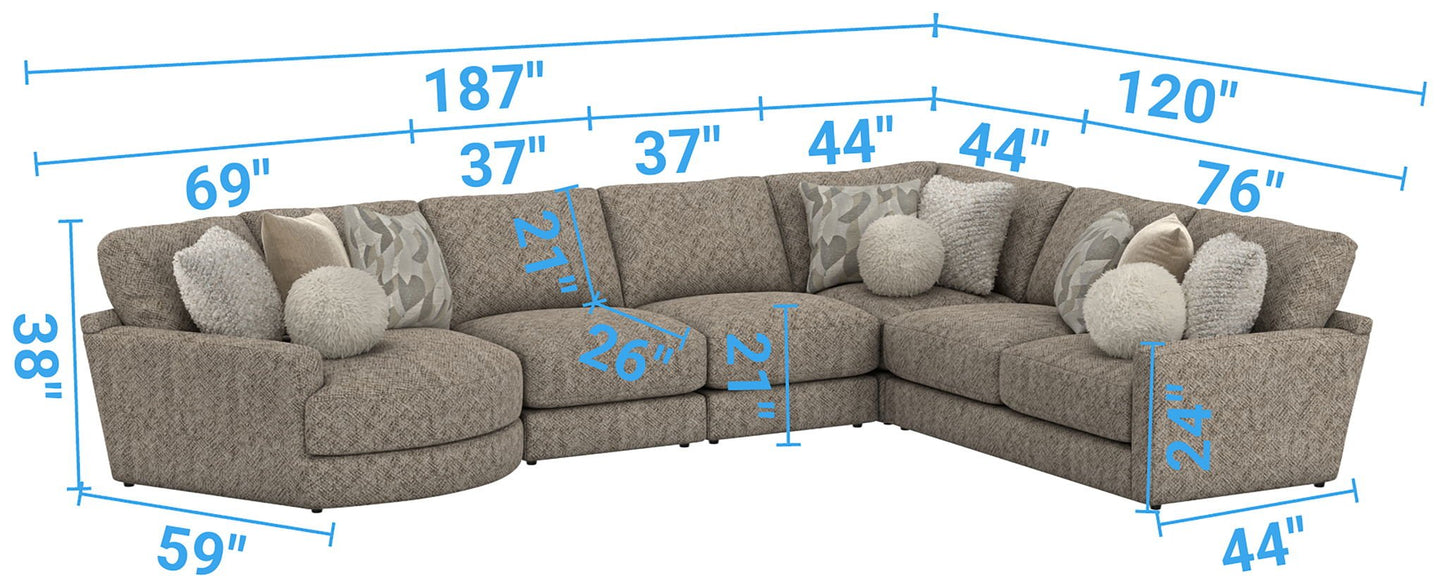 Turner - Sectional - Hornell Furniture Outlet