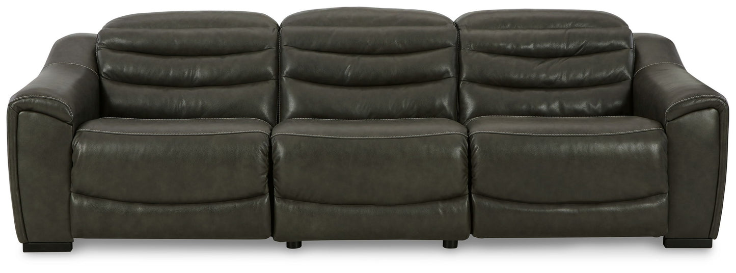 Center Line - Power Recliner Sectional - Hornell Furniture Outlet