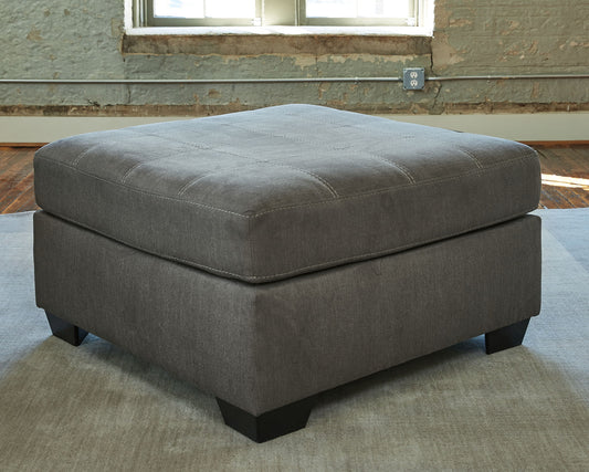 Pitkin - Slate - Oversized Accent Ottoman - Hornell Furniture Outlet