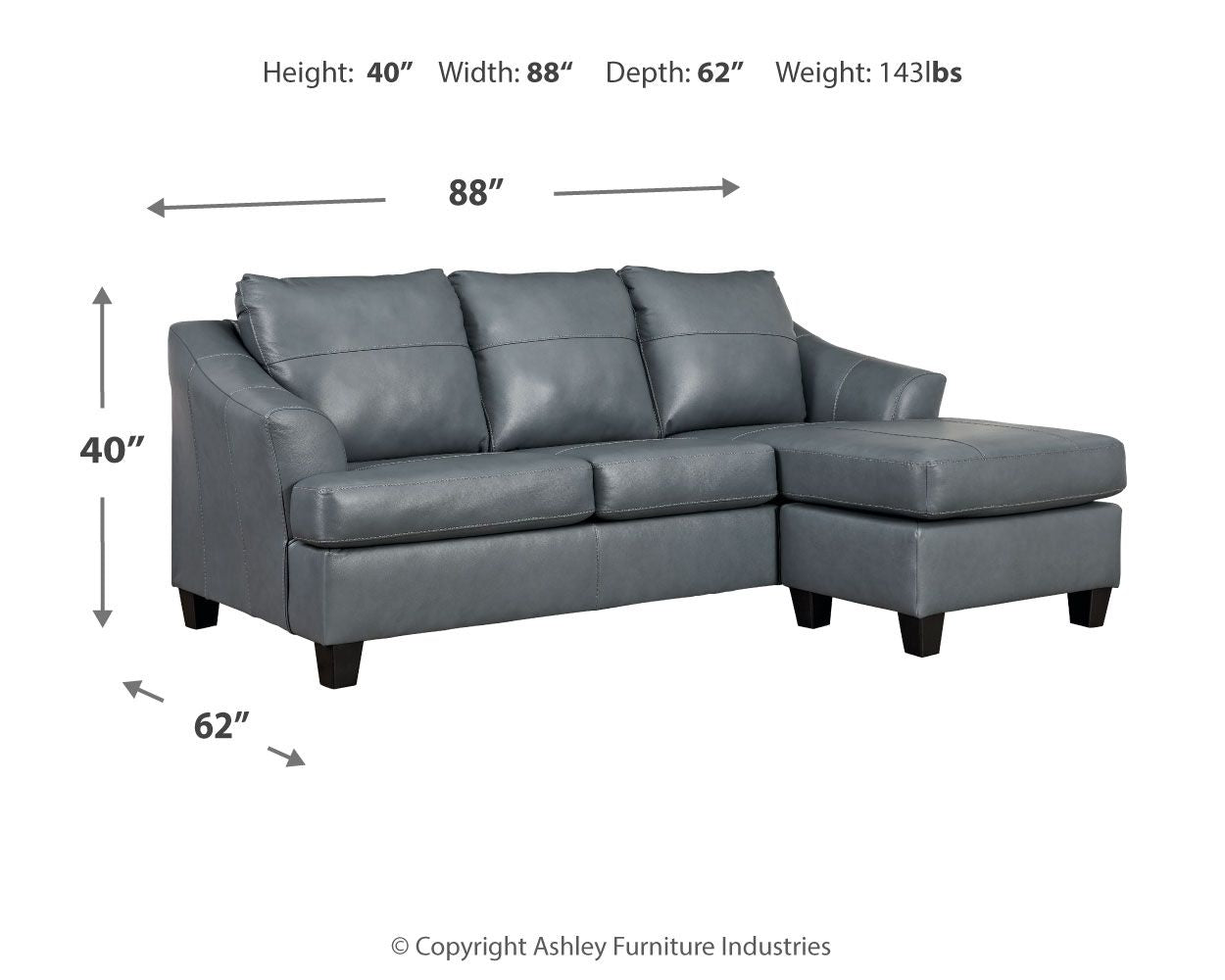 Genoa - Sofa Chaise - Hornell Furniture Outlet