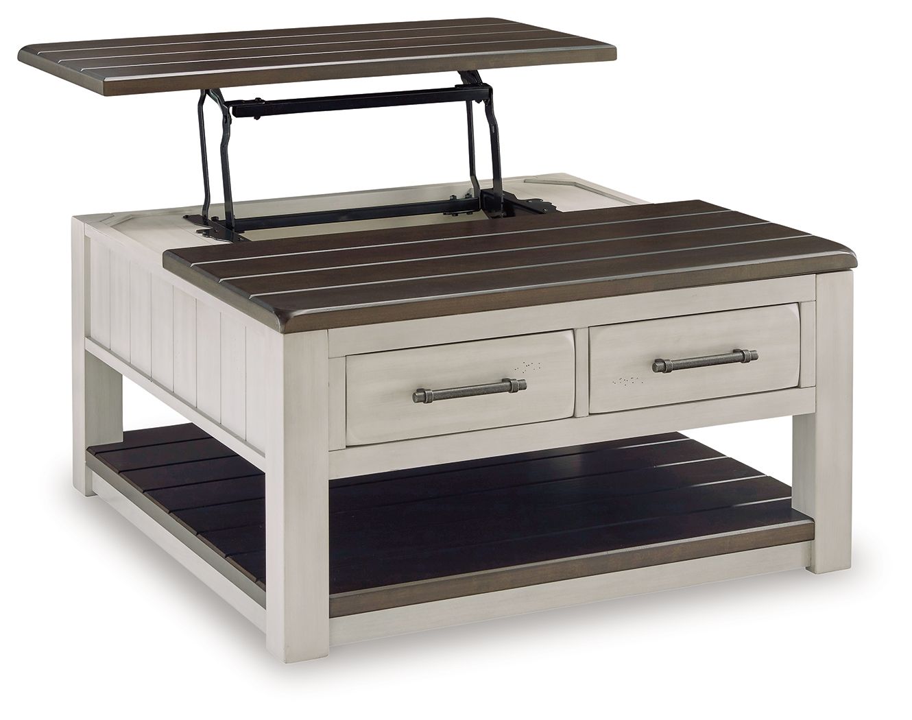 Darborn - Gray / Brown - Lift Top Cocktail Table - Hornell Furniture Outlet