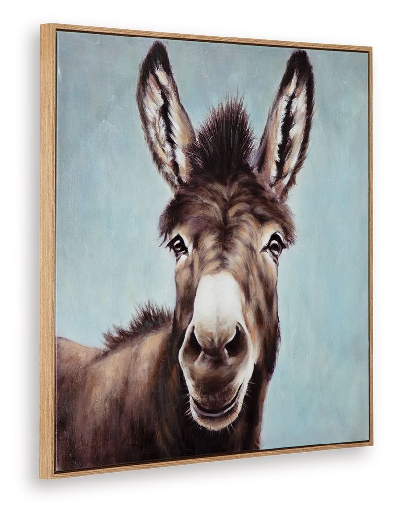 Landerton - Brown / Blue / White - Wall Art - Hornell Furniture Outlet