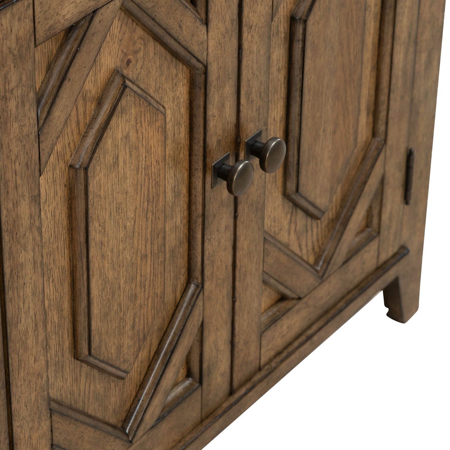 Carolina Park - 2 Door Bedside Chest With Charging Station - Brown - Hornell Furniture Outlet