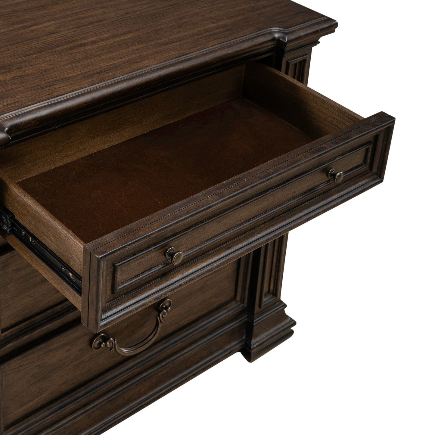 Provence Park - Nightstand With Charging Station - Brown - Hornell Furniture Outlet