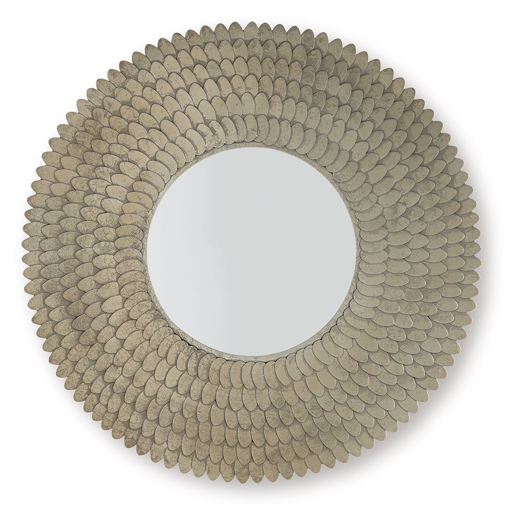 Wrightmund - Champagne Finish - Accent Mirror - Hornell Furniture Outlet