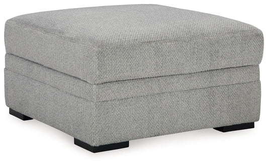 Casselbury - Cement - Ottoman With Storage - Hornell Furniture Outlet