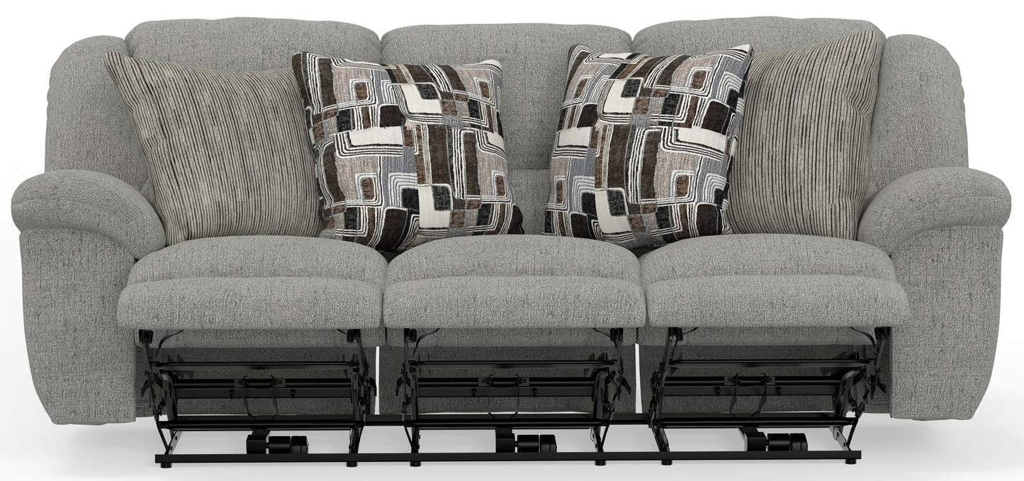 Trifecta - Sofa With 3 Recliners and Drop Down Table - Hornell Furniture Outlet