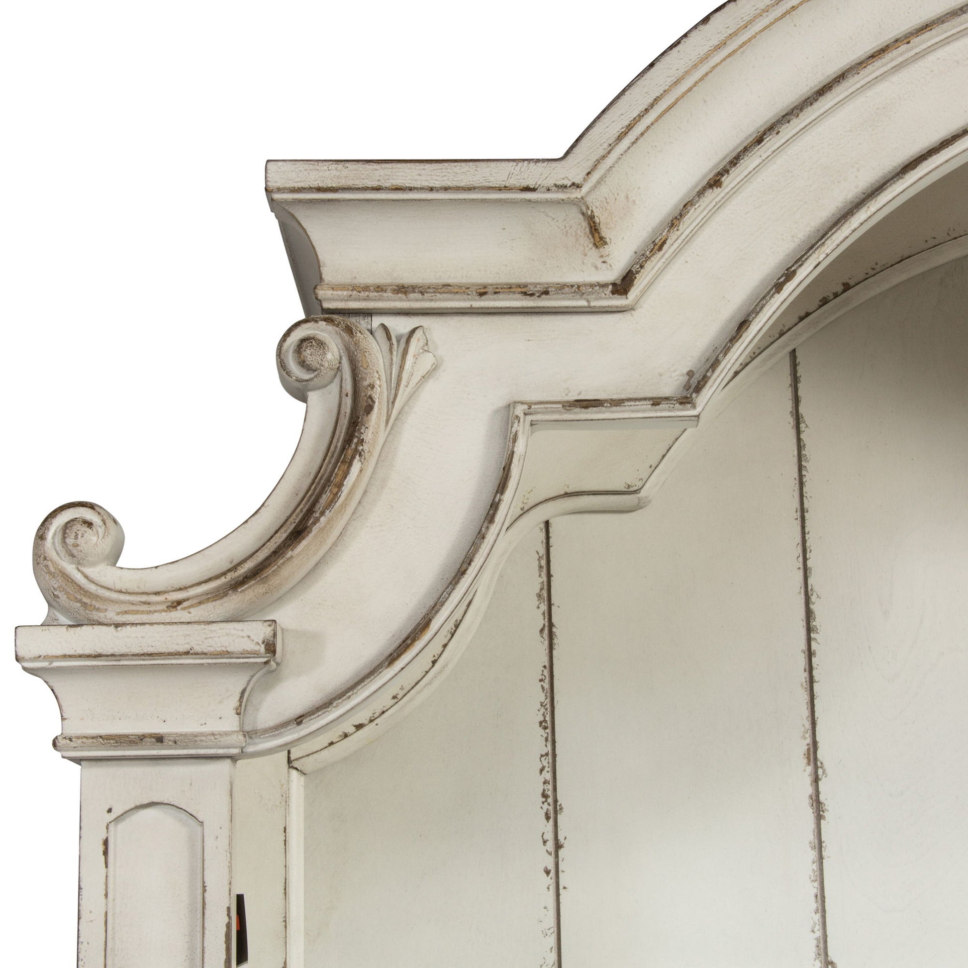 Magnolia Manor - Credenza Hutch - White - Hornell Furniture Outlet