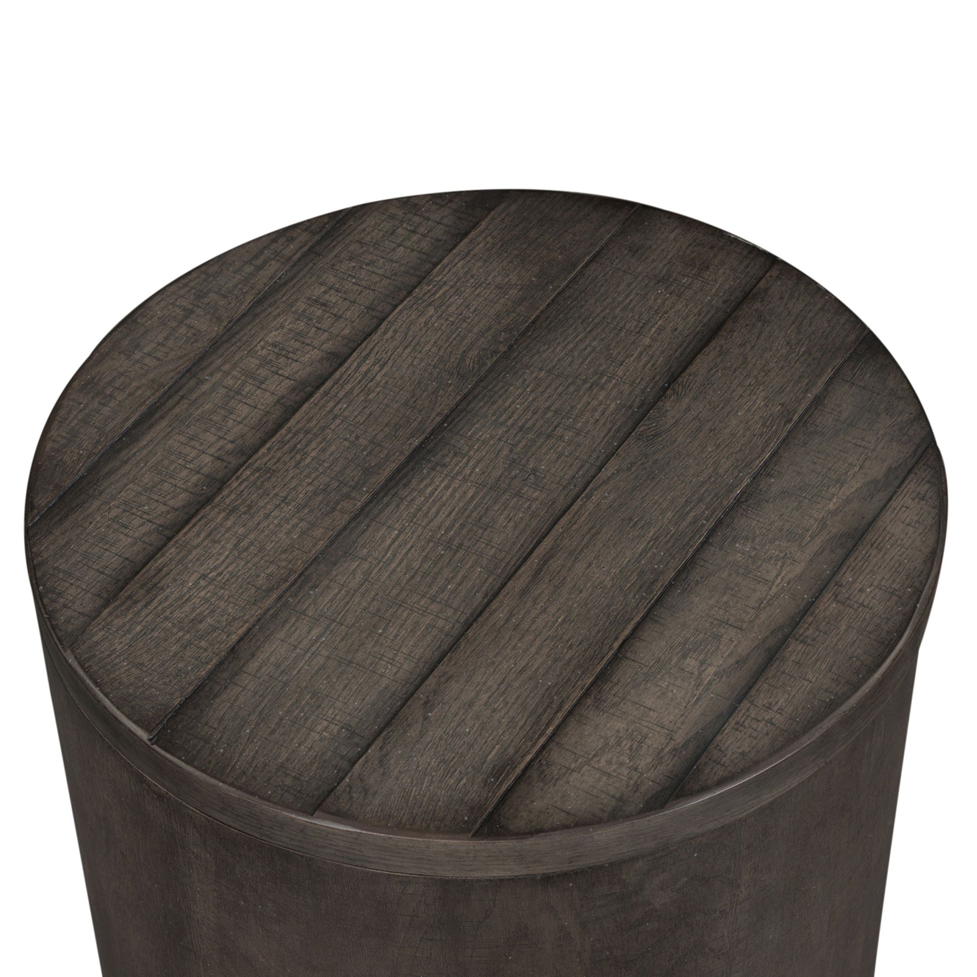 Modern Farmhouse - Drum End Table - Hornell Furniture Outlet