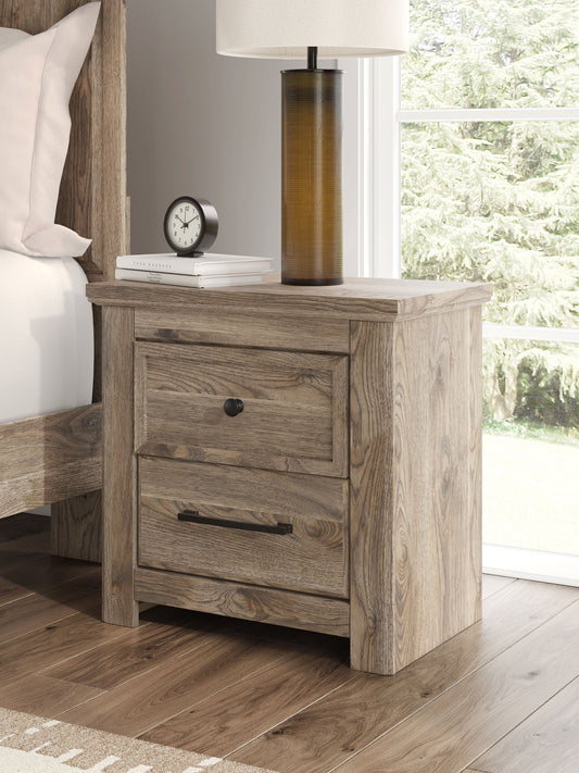 Rusticott - Two Drawer Night Stand - Brown - Hornell Furniture Outlet