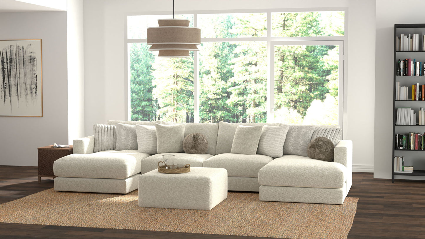 Ritzy - Modular Sofa And Included Cocktail Ottoman - Hornell Furniture Outlet