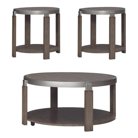 Sutton - 3 Piece Set - Brown - Hornell Furniture Outlet